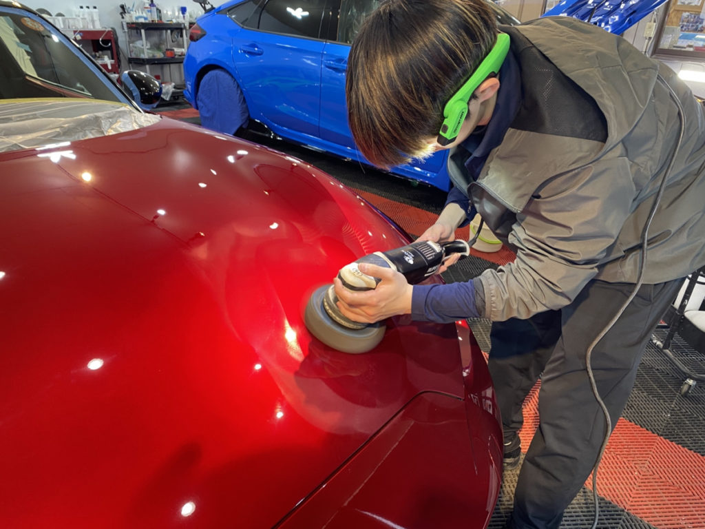 マツダ・ロードスター・セラミックプロION2レイヤ-トップコート施工!!!