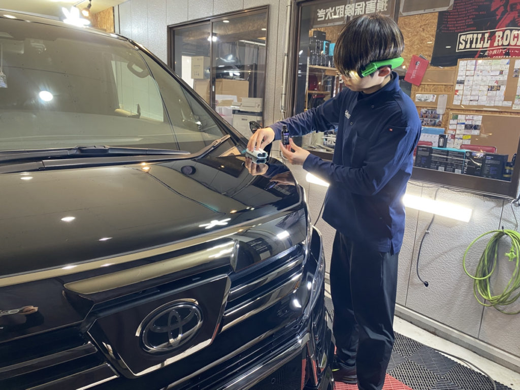 トヨタ・ヴェルファイア・ファインラボ・セラミックコーティグ・ウルトラ＋トップコート施工！！！