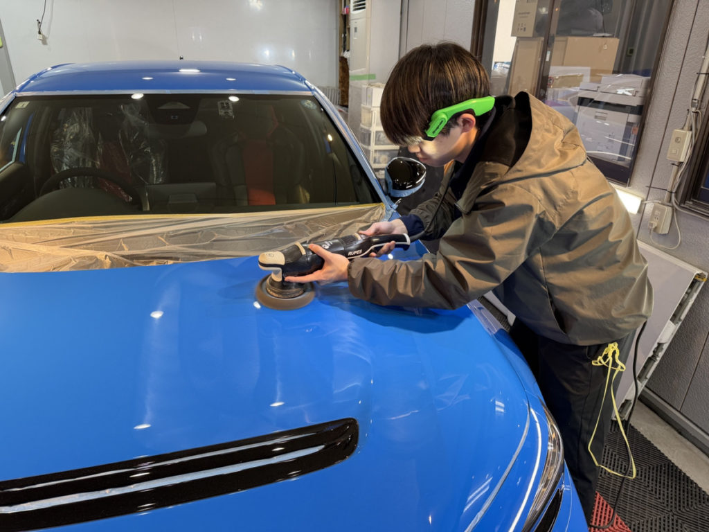 ホンダ・シビックタイプR・セラミックプロION２レイヤ－トップコート施工・フロントセットプロテクションフィルム施工！！！