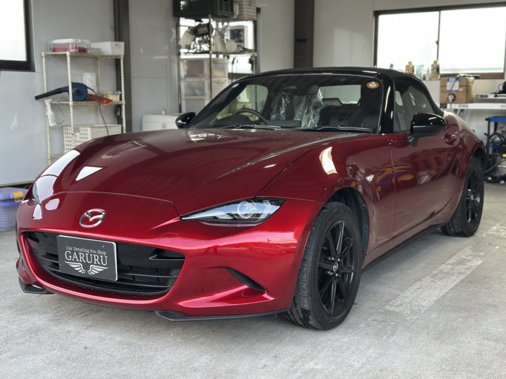 マツダ・ロードスター・セラミックプロION2レイヤ-トップコート施工!!!