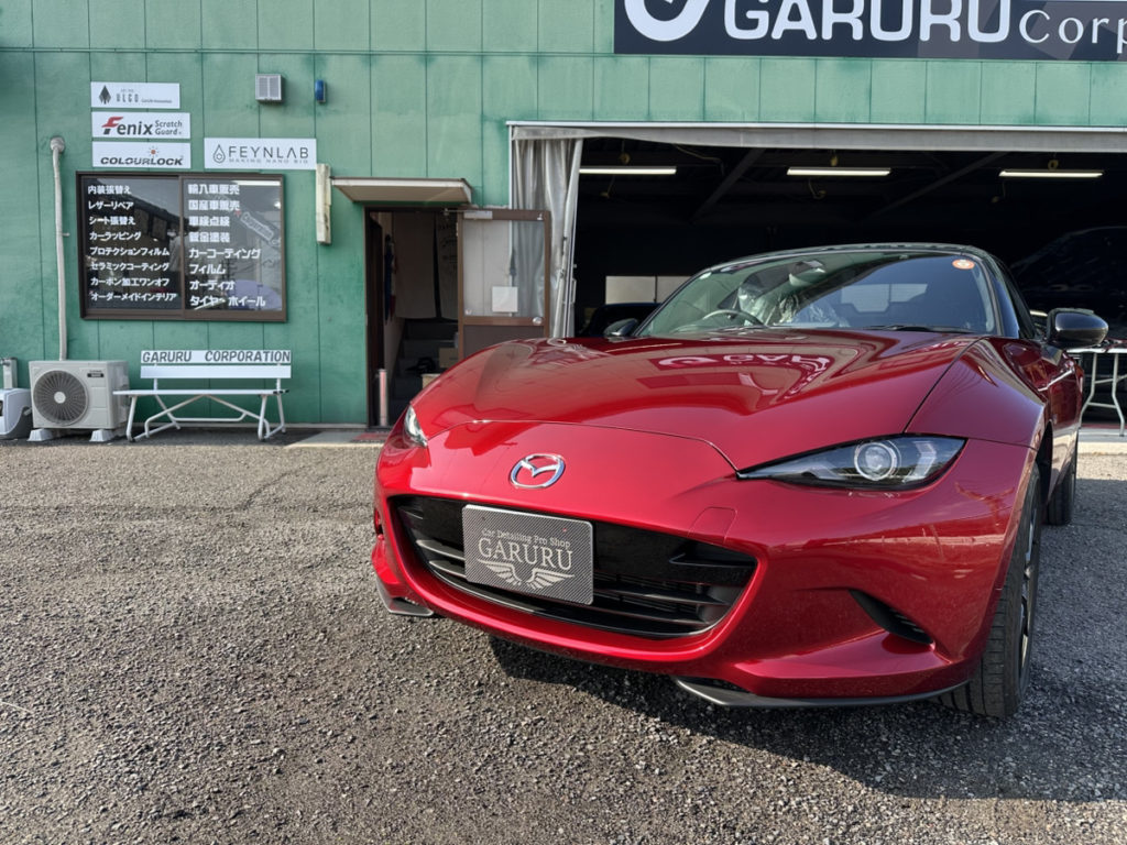 マツダ・ロードスター・セラミックプロION２レイヤ－トップコート施工！！！