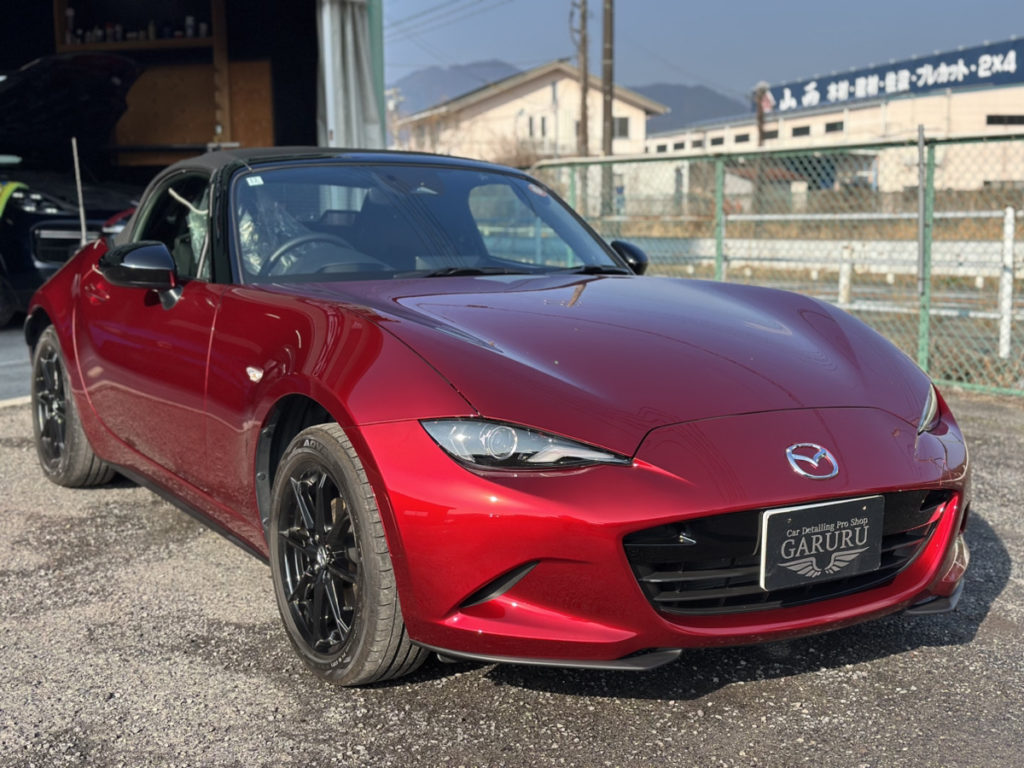 マツダ・ロードスター・セラミックプロION2レイヤ-トップコート施工!!!