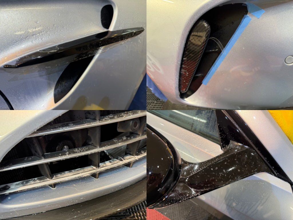 アストンマーチン・ヴァンテージ・フロントフル・カーボンスポイラー・プロテクションフィルム施工!!!