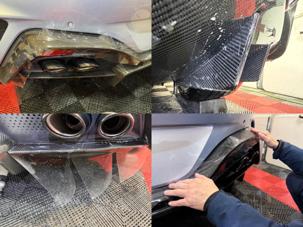 アストンマーチン・ヴァンテージ・フロントフル・カーボンスポイラー・プロテクションフィルム施工!!!