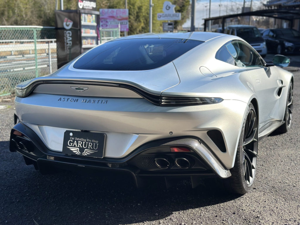 アストンマーチン・ヴァンテージ・フロントフル・カーボンスポイラー・プロテクションフィルム施工!!!